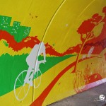 Rainbow Tunnel Toronto Mural by Tomitheos